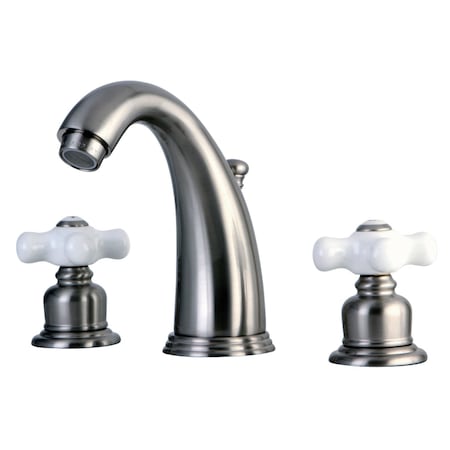 Kingston Brass KB988PX Victorian 2-Handle 8" Widespread Bathroom Faucet, Nickel KB988PX
